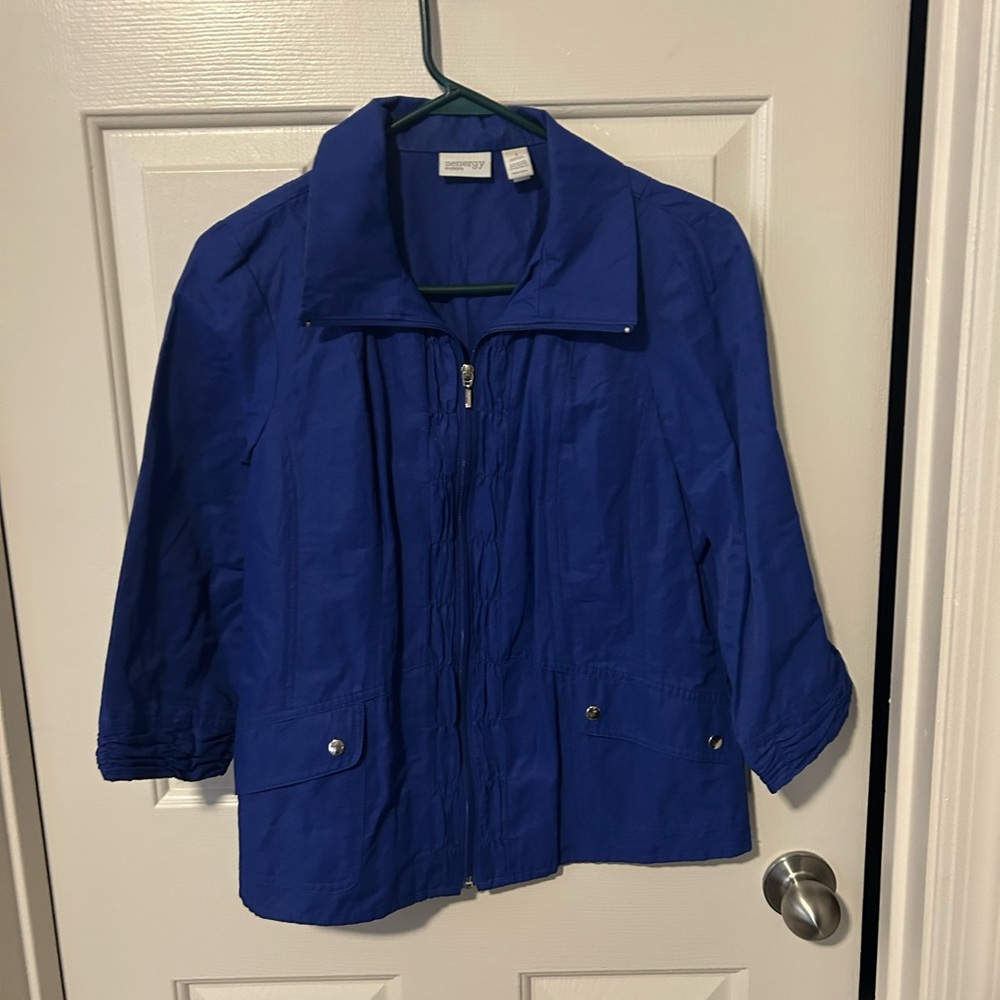 Chicos Zenergy Blue Jacket